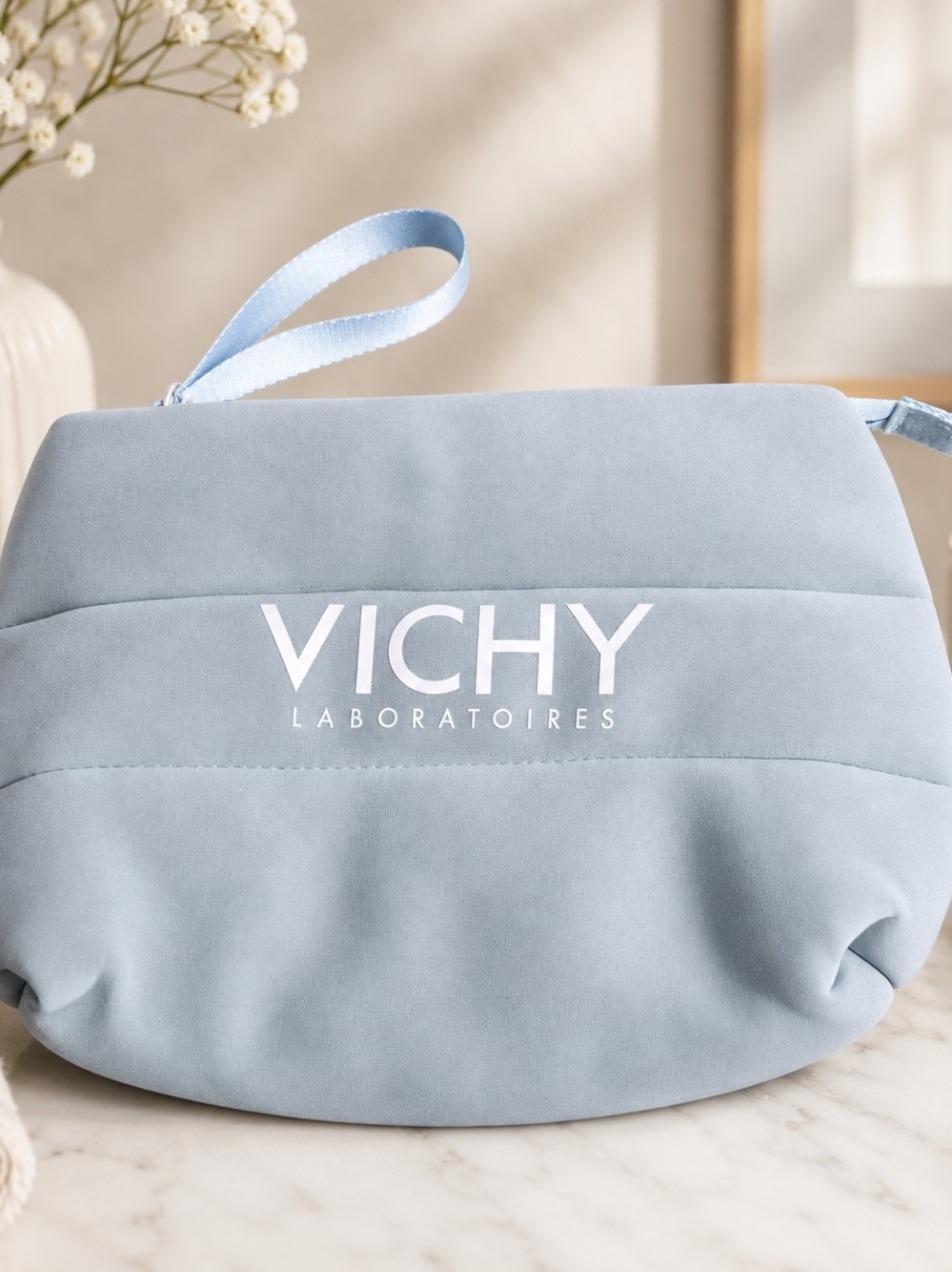 Vichy Laboratoires Light Blue Cosmetic Pouch